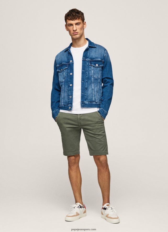 hombres shorts chinos charly de corte slim Pepe Jeans 44JTZ1130 fundición - Imagen 1