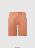 hombres shorts chinos de algodón Pepe Jeans 44JTZ1132 calabaza naranja - Imagen 5
