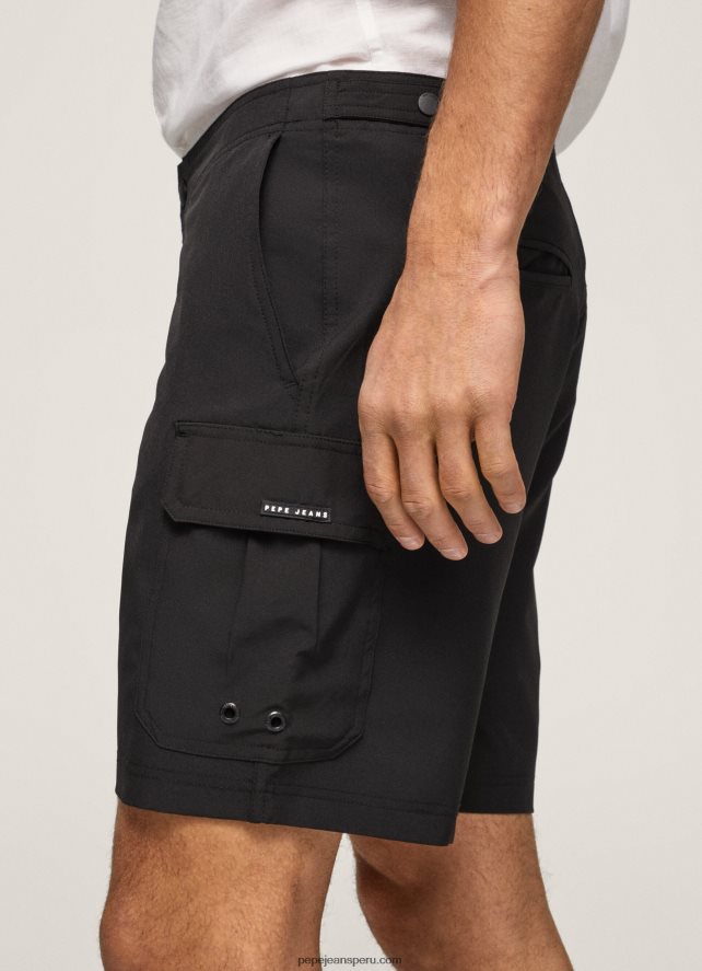 hombres shorts de baño cargo fergus Pepe Jeans 44JTZ1142 negro - Imagen 2