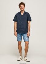 hombres shorts de mezclilla con corte tapered stanley Pepe Jeans 44JTZ821 mezclilla