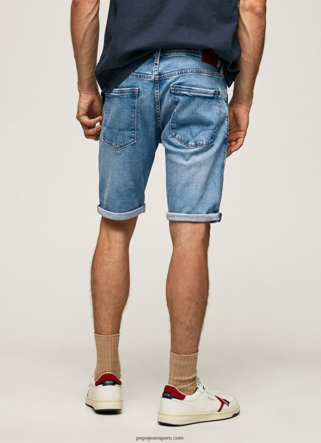 hombres shorts de mezclilla con corte tapered stanley Pepe Jeans 44JTZ821 mezclilla - Imagen 5