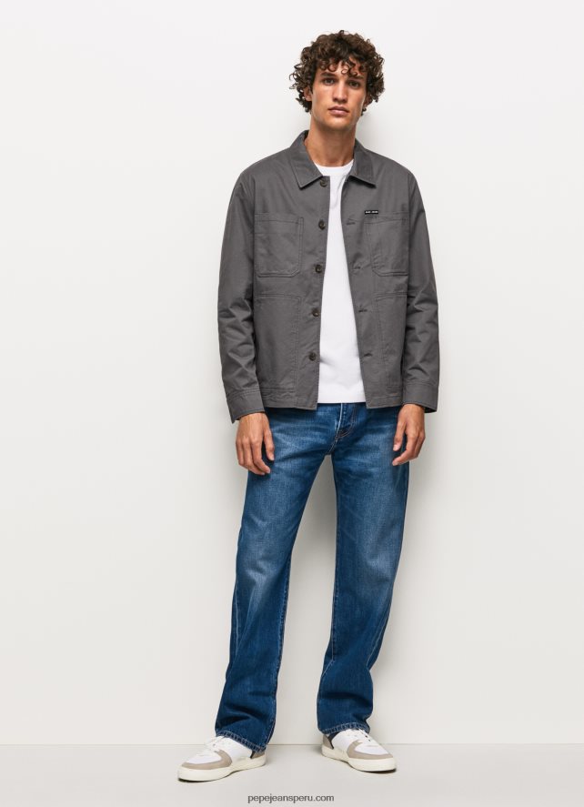 hombres sobrecamisa de sarga con corte holgado Pepe Jeans 44JTZ1047 negro lavado - Imagen 2