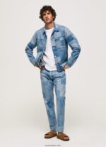 hombres sobrecamisa vaquera de corte holgado Pepe Jeans 44JTZ817 mezclilla - Imagen 2
