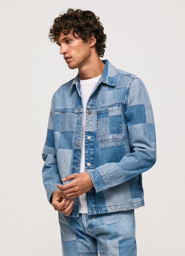 hombres sobrecamisa vaquera de corte holgado Pepe Jeans 44JTZ817 mezclilla - Imagen 3