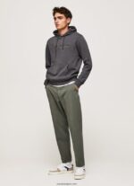hombres sudadera con capucha de algodón Pepe Jeans 44JTZ875 negro lavado - Imagen 2