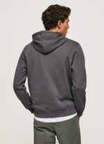 hombres sudadera con capucha de algodón Pepe Jeans 44JTZ875 negro lavado - Imagen 4