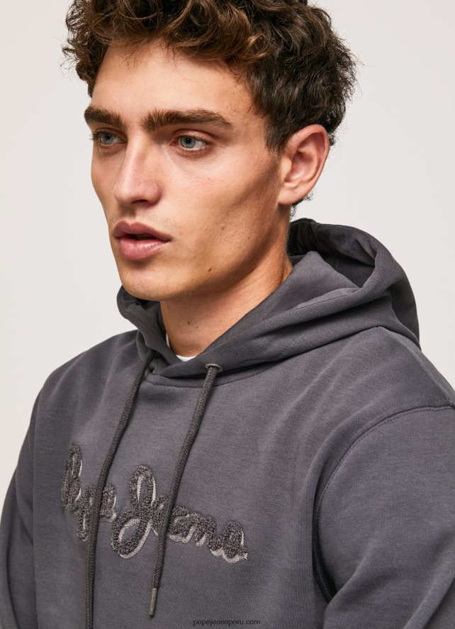 hombres_sudadera_con_capucha_de_algodon_pepe_jeans_44jtz875_negro_lavado.jpg hombres sudadera con capucha de algodón Pepe Jeans 44JTZ875 negro lavado - Imagen 1