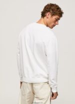 hombres sudadera con logo estampado Pepe Jeans 44JTZ897 blanco - Imagen 4