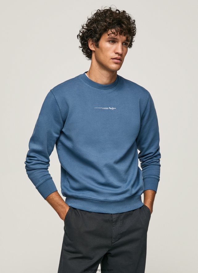 hombres_sudadera_con_logo_estampado_pepe_jeans_44jtz907_jarman.jpg hombres sudadera con logo estampado Pepe Jeans 44JTZ907 jarman - Imagen 1