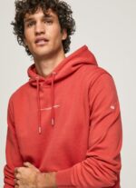 hombres suéter con capucha Pepe Jeans 44JTZ909 estudio rojo