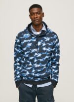 hombres suéter con estampado de camuflaje Pepe Jeans 44JTZ879 blanco