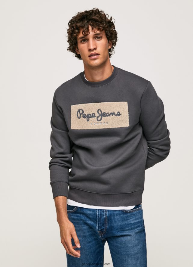 hombres_sueter_con_logo_bordado_pepe_jeans_44jtz872_negro_lavado.jpg hombres suéter con logo bordado Pepe Jeans 44JTZ872 negro lavado - Imagen 1