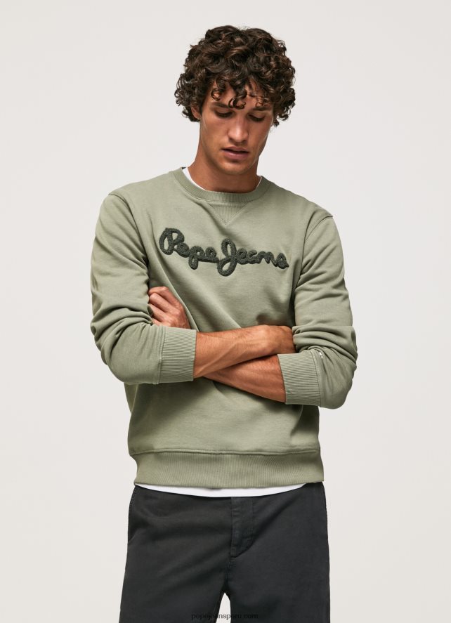 hombres_sueter_con_logo_bordado_pepe_jeans_44jtz874_fundicion.jpg hombres suéter con logo bordado Pepe Jeans 44JTZ874 fundición - Imagen 1