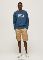 hombres suéter con logo de bandera Pepe Jeans 44JTZ891 jarman - Imagen 2