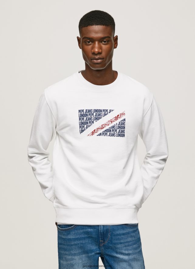 hombres_sueter_con_logo_de_bandera_pepe_jeans_44jtz899_blanco.jpg hombres suéter con logo de bandera Pepe Jeans 44JTZ899 blanco - Imagen 1