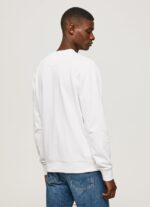hombres suéter con logo estampado Pepe Jeans 44JTZ880 blanco - Imagen 4