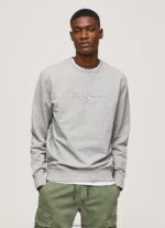 hombres suéter con logo estampado Pepe Jeans 44JTZ895 gris marga - Imagen 2