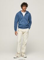 hombres suéter con logo y cremallera Pepe Jeans 44JTZ911 jarman - Imagen 2