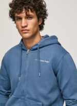 hombres suéter con logo y cremallera Pepe Jeans 44JTZ911 jarman - Imagen 3