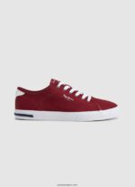 hombres tenis básicos kenton road Pepe Jeans 44JTZ1211 rojo oscuro