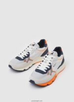 hombres tenis brit pro neon combinados Pepe Jeans 44JTZ1221 blanco - Imagen 3