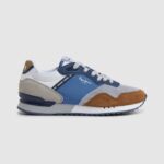 hombres tenis combinados london one Pepe Jeans 44JTZ1224 océano