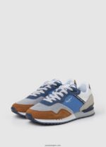 hombres tenis combinados london one Pepe Jeans 44JTZ1224 océano - Imagen 3