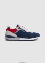 hombres tenis combinados london one Pepe Jeans 44JTZ1225 Armada