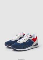 hombres tenis combinados london one Pepe Jeans 44JTZ1225 Armada - Imagen 3