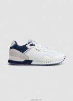 hombres tenis combinados london one Pepe Jeans 44JTZ1237 blanco