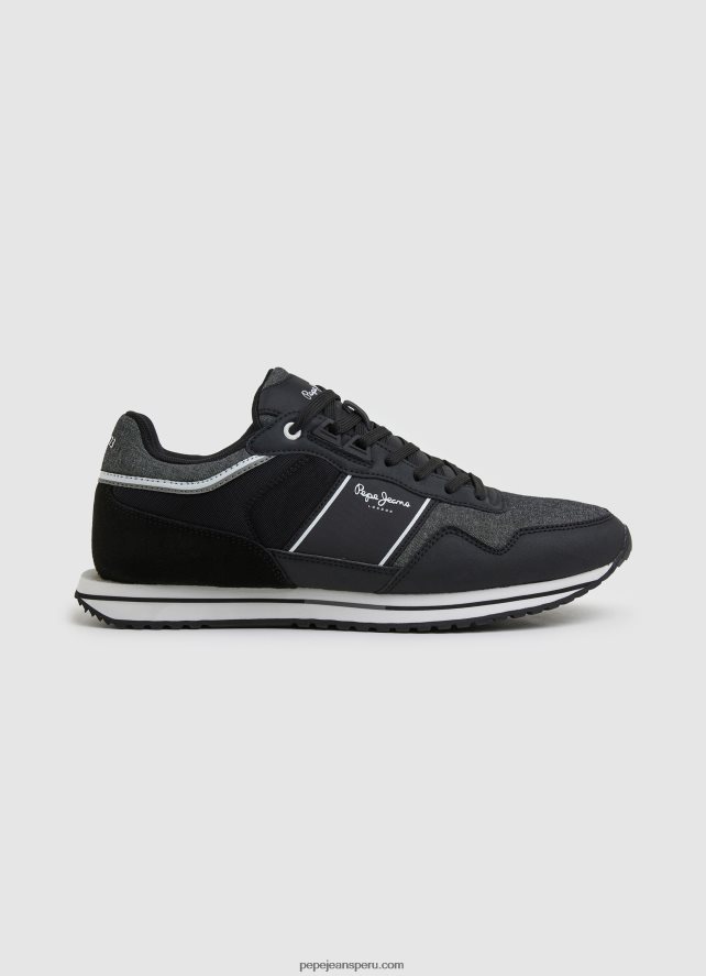 hombres_tenis_combinados_tour_club_pepe_jeans_44jtz1197_negro.jpg hombres tenis combinados tour club Pepe Jeans 44JTZ1197 negro - Imagen 1