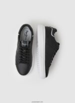 hombres tenis Eaton con parte de cuero Pepe Jeans 44JTZ1198 negro - Imagen 2