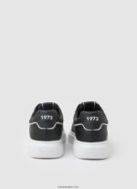hombres tenis Eaton con parte de cuero Pepe Jeans 44JTZ1198 negro - Imagen 4