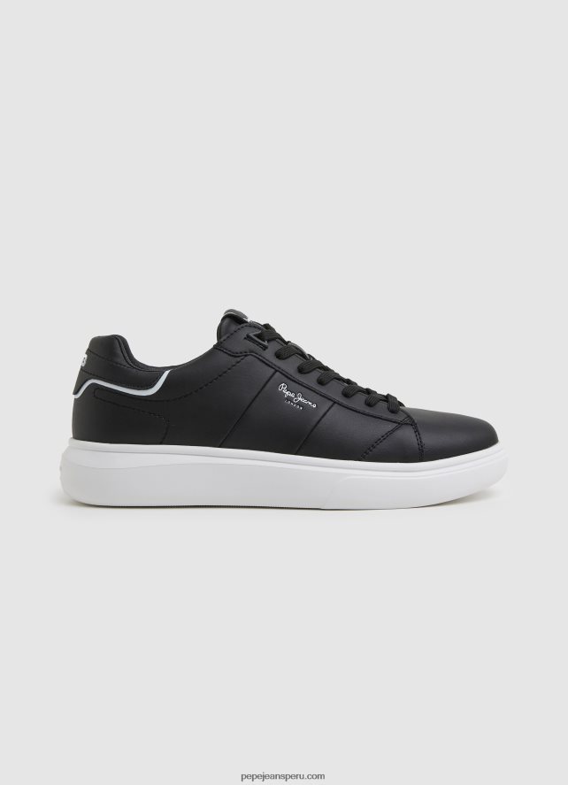 hombres_tenis_eaton_con_parte_de_cuero_pepe_jeans_44jtz1198_negro.jpg hombres tenis Eaton con parte de cuero Pepe Jeans 44JTZ1198 negro - Imagen 1