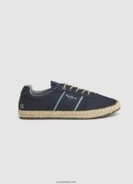 hombres tenis turisticos con entresuela de yute Pepe Jeans 44JTZ1252 Armada