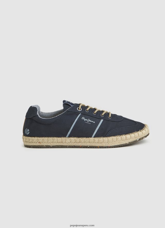 hombres tenis turisticos con entresuela de yute Pepe Jeans 44JTZ1252 Armada - Imagen 1
