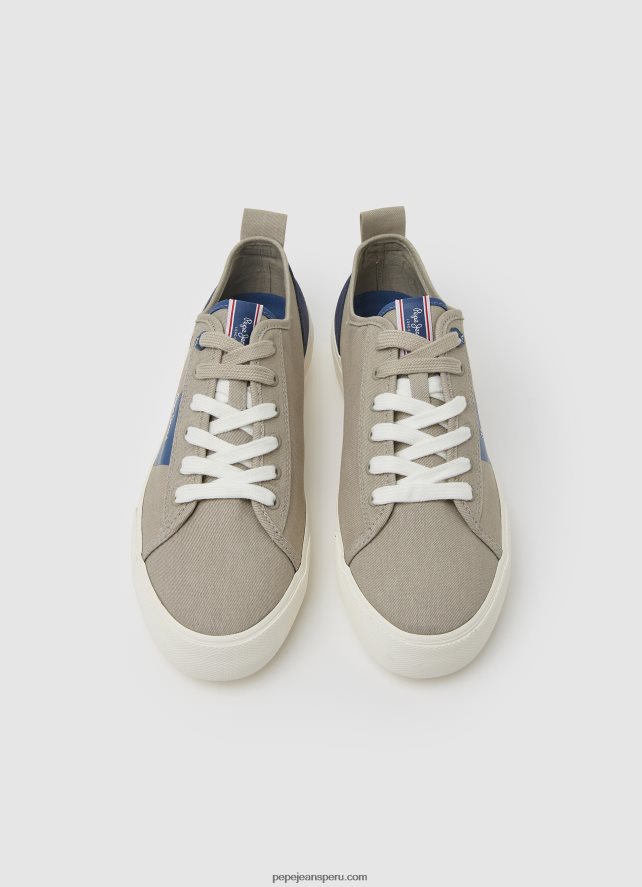 hombres tenis vulcanizados con bandera allen Pepe Jeans 44JTZ1206 piedra oscura - Imagen 2