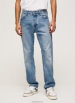 hombres vaqueros byron de tiro medio holgados Pepe Jeans 44JTZ811 mezclilla - Imagen 2