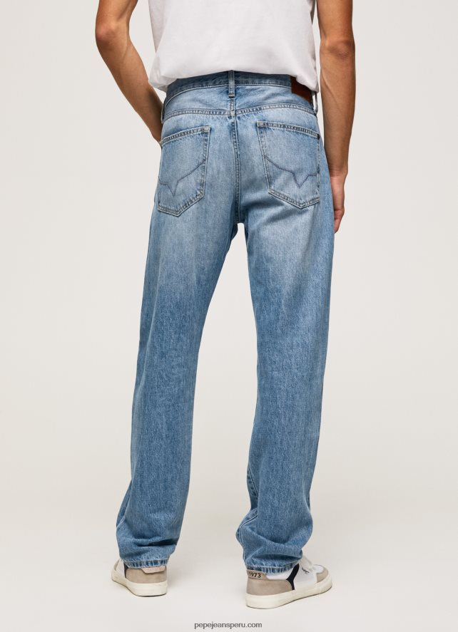 hombres vaqueros byron de tiro medio holgados Pepe Jeans 44JTZ811 mezclilla - Imagen 4