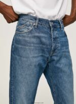 hombres vaqueros byron de tiro medio holgados Pepe Jeans 44JTZ813 mezclilla - Imagen 3