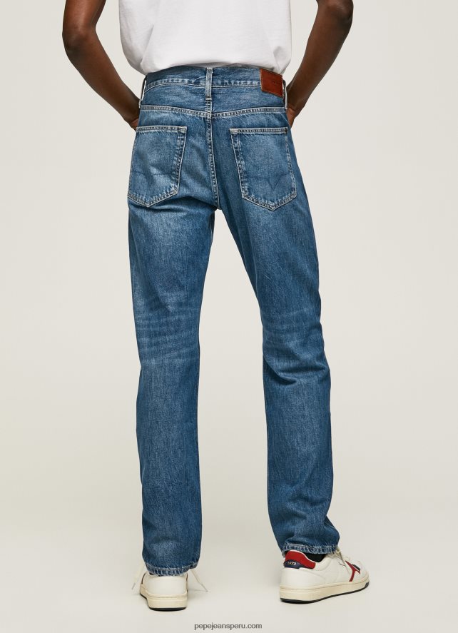 hombres vaqueros byron de tiro medio holgados Pepe Jeans 44JTZ813 mezclilla - Imagen 4