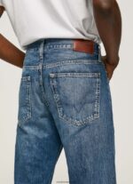 hombres vaqueros byron de tiro medio holgados Pepe Jeans 44JTZ813 mezclilla - Imagen 5