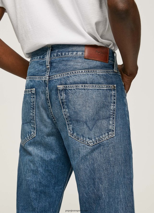 hombres vaqueros byron de tiro medio holgados Pepe Jeans 44JTZ813 mezclilla - Imagen 5