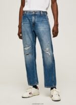 hombres vaqueros cade de tiro medio holgados Pepe Jeans 44JTZ812 mezclilla - Imagen 2