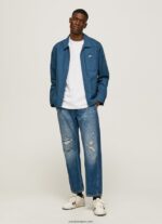 hombres vaqueros cade de tiro medio holgados Pepe Jeans 44JTZ812 mezclilla