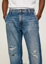 hombres vaqueros cade de tiro medio holgados Pepe Jeans 44JTZ812 mezclilla - Imagen 3