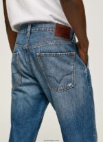 hombres vaqueros cade de tiro medio holgados Pepe Jeans 44JTZ812 mezclilla - Imagen 5