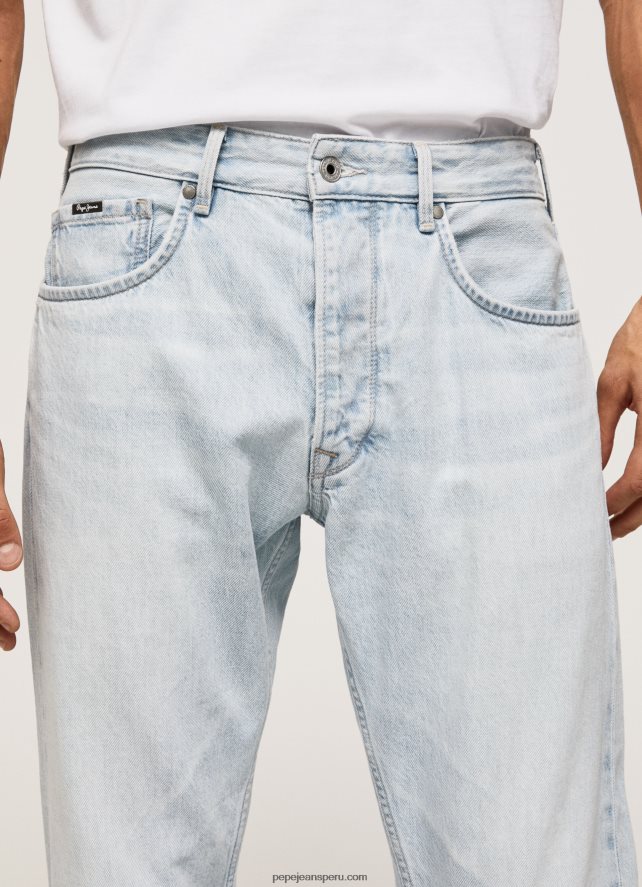 hombres vaqueros callen de tiro medio holgados Pepe Jeans 44JTZ809 mezclilla - Imagen 3