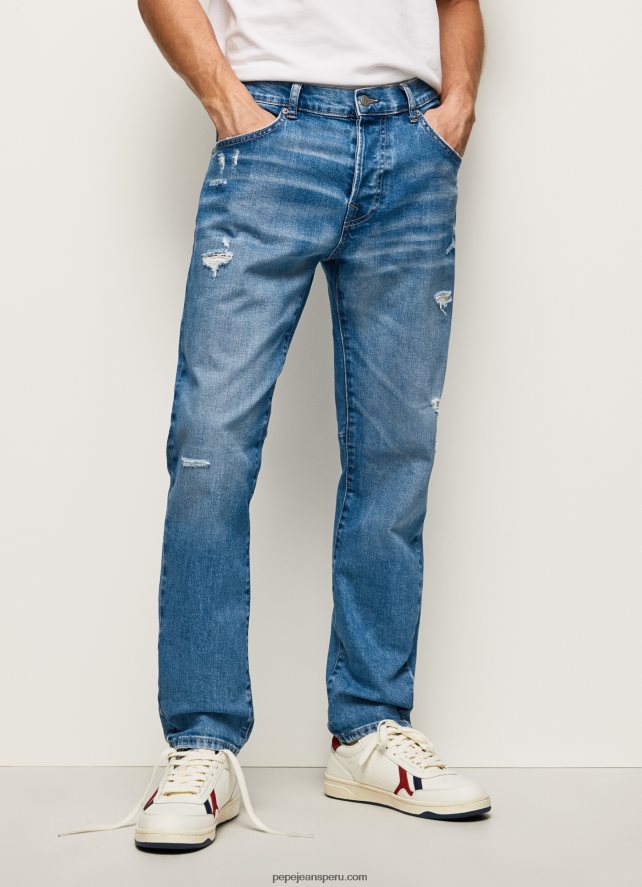 hombres vaqueros easton de corte holgado con tiro caído Pepe Jeans 44JTZ819 mezclilla - Imagen 2