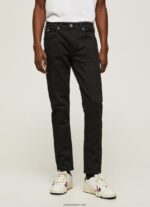 hombres vaqueros finsbury skinny fit de talle bajo Pepe Jeans 44JTZ793 mezclilla - Imagen 2
